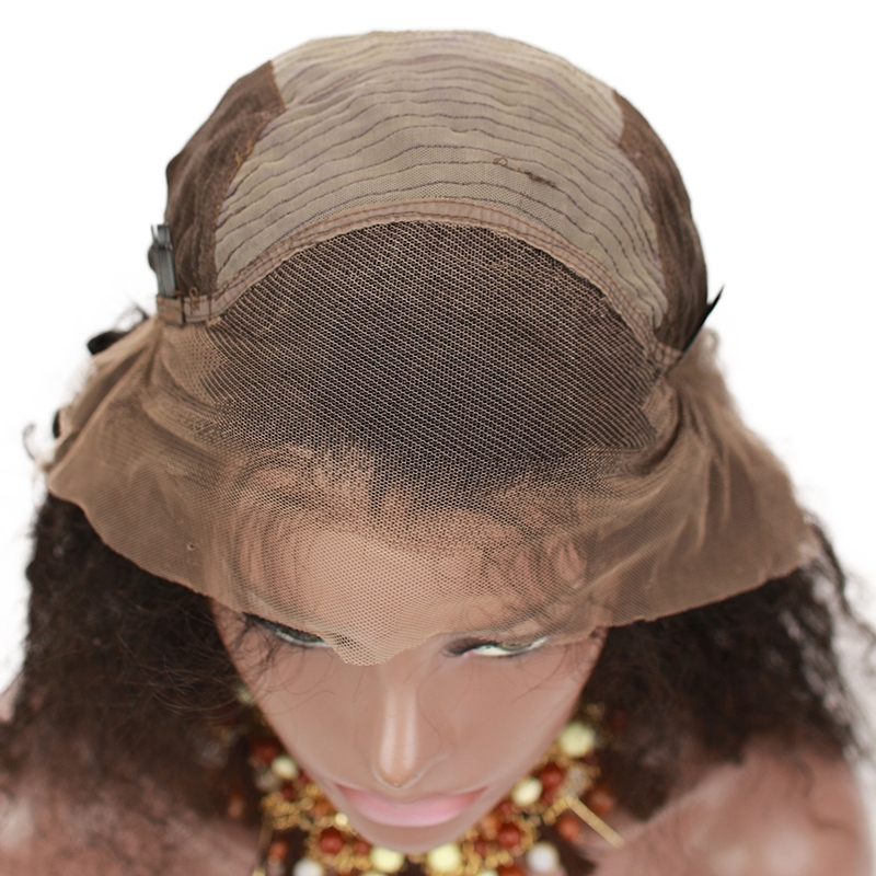 Curly Lace Front Human Hair Wigs Brazilian Remy Hair Lace Wigs for Black Women Pre Plucked Natural Hair Line Bleached Knots Baby Hair Around - Image 4