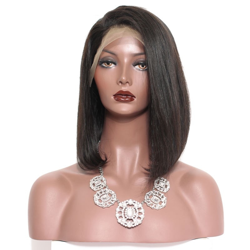 Short Bob Wig Straight 250% Density Wigs Human Hair Lace Front Wigs For Black Women BOB Wig Style - Image 2