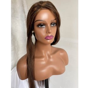 PWig Mannequin Heads 3Colors Bust Female Realistic Manikin Head with Face and Shoulders for Wigs Beauty Accessories Displaying - Image 29