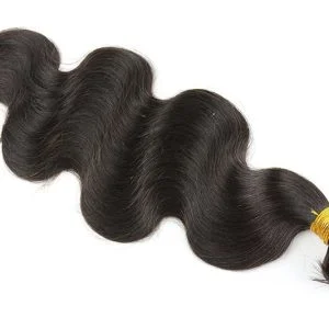Alternative view of Brazilian Remy Hair Extensions Hair Factory Permanent Hair Extensions 100g/pc Bundles of Weave Body Wave (1 PC)
