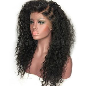 Deep Part Lace Front Wig Brazilian Human Hair Wigs Deep Curly Lace Wig For Black Women Natural Color 130-180 denisty - Image 2