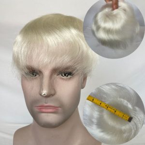 1B60 Side Or Back Hair Patches 8x8 cm Full Skin PU Base Toupee For Men Covering Bald Spots On Head Sides Or Back - Image 29