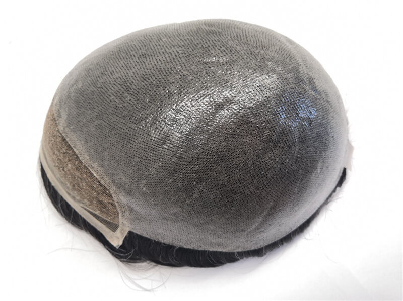 PU Skin Toupee for Men With Franch Lace Frontal 10x8inch Hair Replacement for Men's Hairpiece Human Hair Men Toupee - Image 11