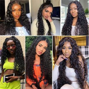 Hd Transparent Deep Wave Lace Front Wig 13*6 Human Hair T Part Lace Wigs For Sale - Image 7