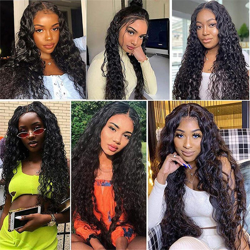 Hd Transparent Deep Wave Lace Front Wig 13*6 Human Hair T Part Lace Wigs For Sale - Image 7