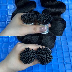 Loose Wave I Tip Hair Extensions Microlink Human Hair Extensions For Black Women Brazilian Virgin Bulk Hair Bundles Pwigs - Image 4