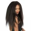 Lace Front Wigs For Black Hair Natural Color Peruvian Human Hair Kinky Straight Bleached Knots Pre Plucked Natural Hair Line With Baby Hair