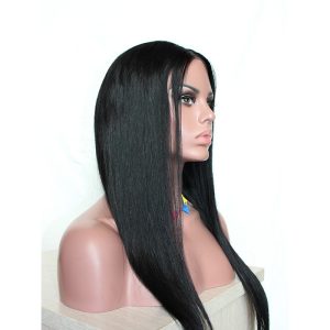 Straight Lace Front Wigs Baby Hair Natural Black Human Hair Unprocessed Hair Bleached Knots Pre-Plucked Natural Hairline - Image 3