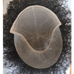 Afro Men's Toupee Wig 360 Wave Hairpiece 100% Human Hair Replacement Toupee for African American 10x8 Base Size Natural Black Color - Image 8