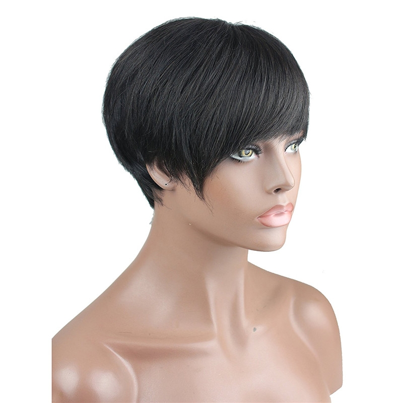 Short Wigs for Women Real Human Hair Full Wigs Short Hair - Image 2