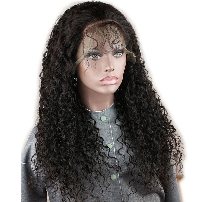 Full Lace Wigs Jerry Curly 10A Unprocessed Brazilian Remy Human Hair Glueless Full Lace Wig Free Part Natural Hairline for Black Women Natural - Image 5