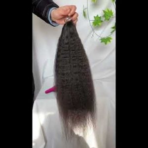 200pc/Lot Kinky Straight Feather Line Hair Extensions 100% Human Hair Extensions Long  18-24inch Feather Hair Extensions - Image 4