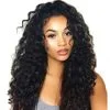 Deep Wave 360 Full Lace frontal  Wigs Natural Hair Line  Brazilan Human Hair No Tangle No Shedding