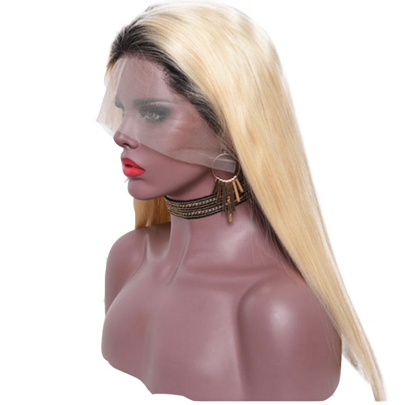 1BT #613 Color Human Hair Wigs Silk Straight Brazilian Human Hair Glueless Pre Plucked Full Wig with Baby Hair Bleached Knots - Image 2