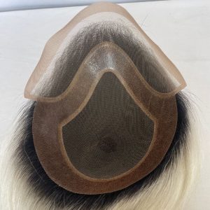 Pwigs Toupee For Men 1BT60 European Human Hair Mono Net PU Around Replacement System Mens Hairpieces - Image 7
