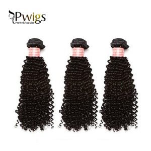 Kinky Curly bundles With 13x6 Lace Frontal Closure Human Hair 4pcs Lot 8A - Image 5