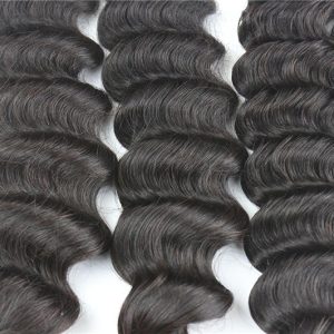 Hair Extension Hairdo Bundles of Hair Deep Wave Brazilian Hair Weave Style - Image 4