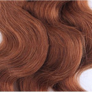 Color #30 Medium Brown Brazilian Remy Hair Body Wave Hair Weave 3 Buddles - Image 4