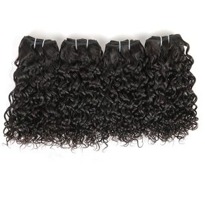 Brazilian Curly Remy Hair with Free Part Lace Closure Kinkys Curly Human Hair Bundles with Closure Hair Natural Color - Image 5