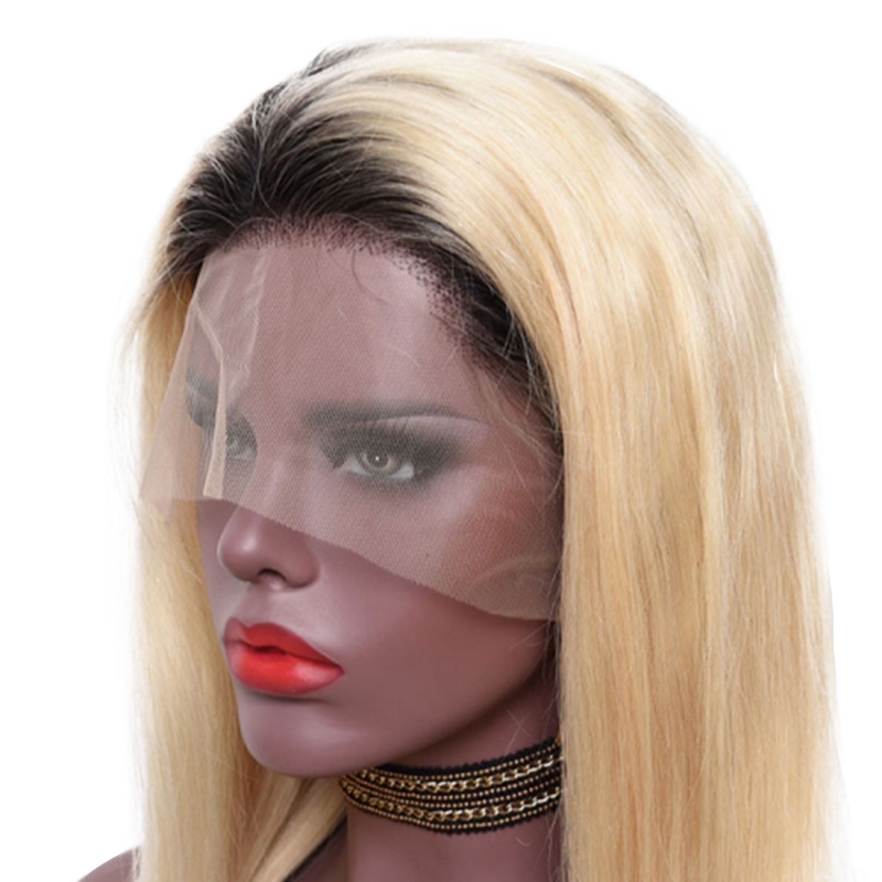 1BT #613 Color Human Hair Wigs Silk Straight Brazilian Human Hair Glueless Pre Plucked Full Wig with Baby Hair Bleached Knots - Image 3