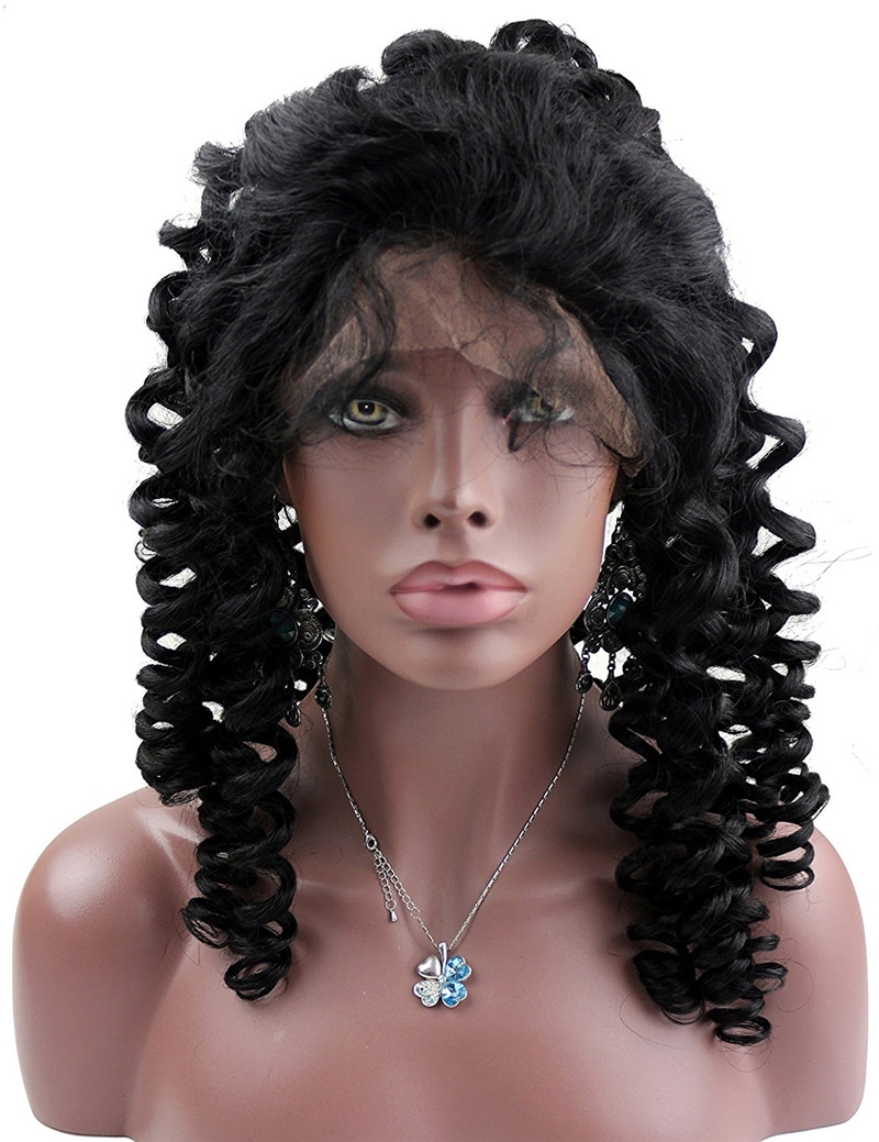 Spring Curly Brazilian Hair Wigs for Women Real Natural Hair Wigs 10-26