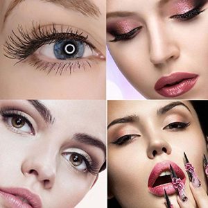 Alternative view of False Eyelashes 3D Mink Fur Siberian Fur Fake Lashes Reusable for Makeup Natural Thick Black Color
