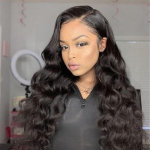 Loose Wave Invisible HD Transparent Lace Front Human Hair Wigs Brazilian Human Hair Remy Lace Frontal Wig Pre-Plucked Closure Wig for Women - Image 9