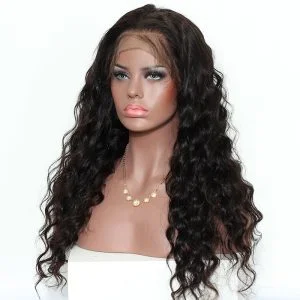 Alternative view of Lace Front wigs wholesale Manufacturer 250% High Density Lace Wig With Baby Hair Loose Wave Lace Front Wig Natural Hair Line Full Baby Hair Bleached K