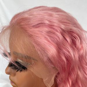 Deep Wave Light Pink Colored Lace Front Human Hair Wigs Lace Front Wig Brazilian Curly Wig Pre Plucked Pwigs - Image 7