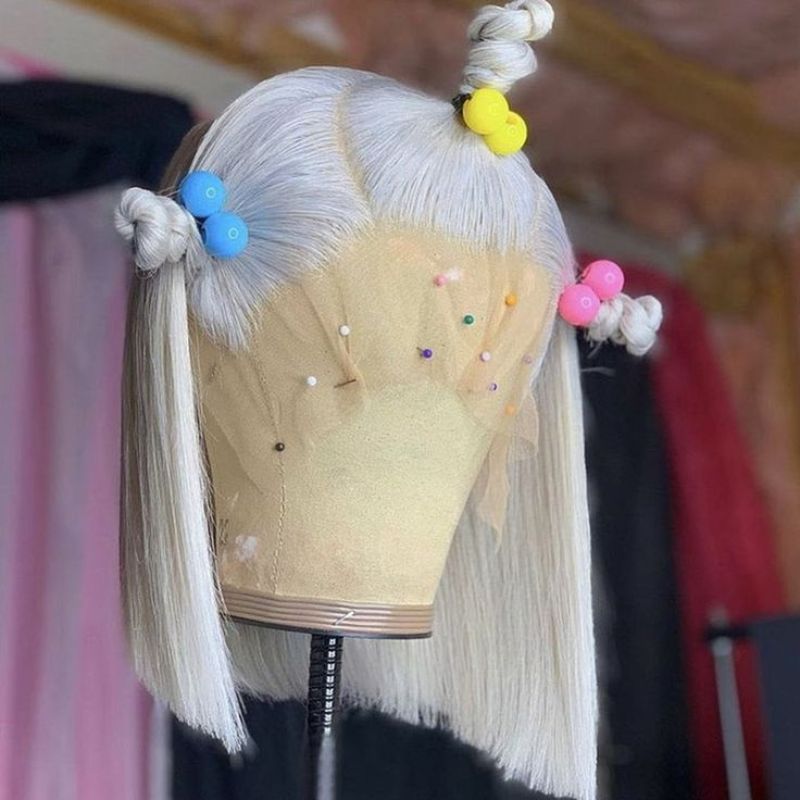 13x4 Bob Lace Wigs Platinum Blonde Colored Human Hair Lace Front Wig 60 Color White 150% Density Bob Wig - Image 6