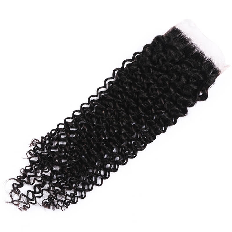 5x5 Transparent HD Swiss Thinner lace Curly Human Hair Lace Closure With Baby Hair Bleached Knots - Image 4