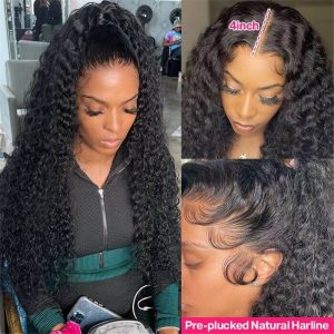 Hd Swiss Lace 13*4 Human Hair Lace Front Wigs Pre Plucked 5*5/4*4 Invisible Lace Curly Wigs - Image 2