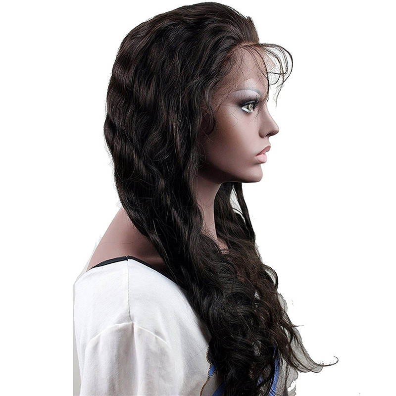 Full Lace Wigs Cambodian Human Hair Body Wave Lace Front Human Hair Wigs with Baby Hair Bleached Knots for Black Women 24 inch - Image 4