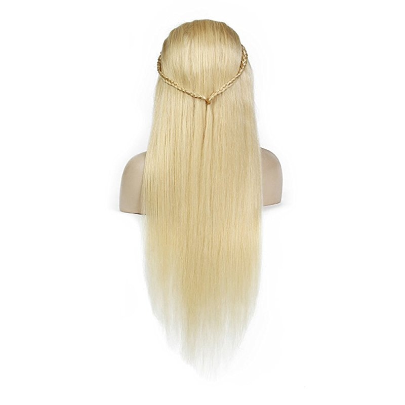 613 Blonde Full Lace or lace Front Human Straight Wig Pure 613# Color For Black Women With Baby Hair - Image 4
