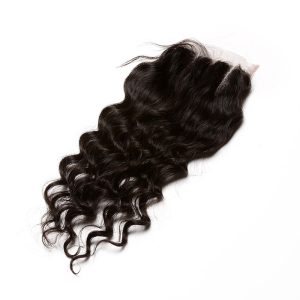 Loose Wave 4x4 Lace Closure With Baby Hair Free Part Brazilian Remy Hair - Image 3