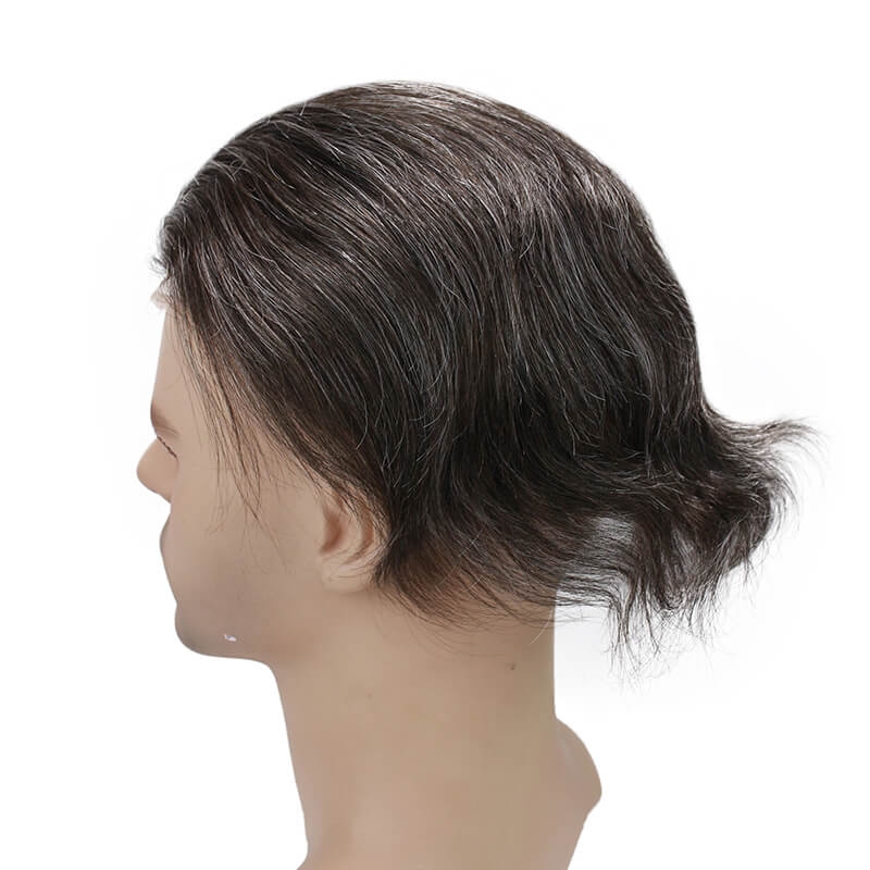 Hair Hairpieces for Men 10×8 inch Thin Skin Hair Replacement System Monofilament Net Base Men's Toupee Color 420 - Image 5