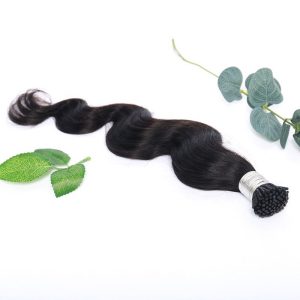 Alternative view of Wholesale Russian Indian Pre Bonded Human Hair 1Gram Raw Double Drawn Remy I Tip Hair Extensions