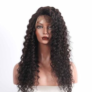 Silk Top Full Lace Wigs Glueless Full Silk Base Wigs Deep Wave Human Hair Wigs 150% Density Wigs No Tangle Pre-Plucked Natural Hair Line - Image 4