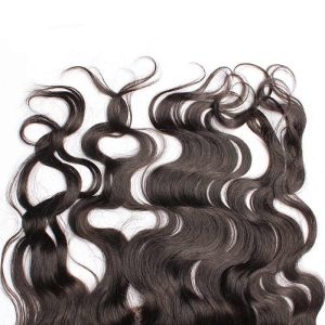 HD Lace Closure Frontal Human Hair Weave Body Wave Peruvian Remy Hair A Lace Frontal Closure 13x4inchs Natural Color - Image 5