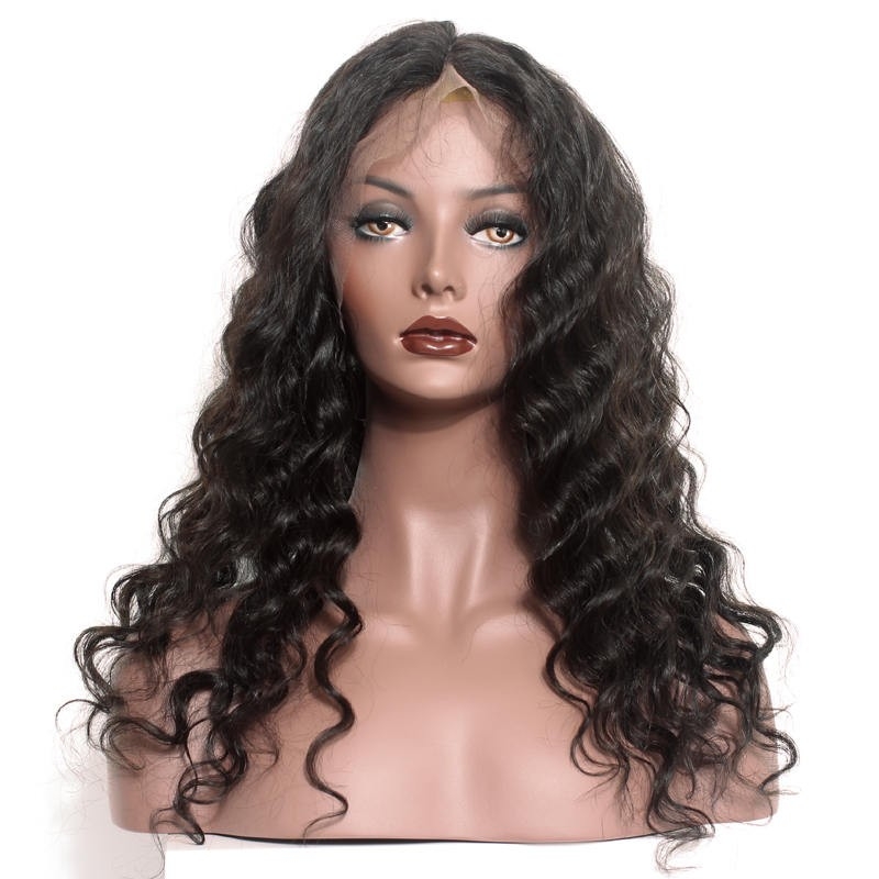 Full Lace Wig For Sale Human Hair WIgs Loose Wave Hair Natural Color 360 Circular Full Lace Wigs with Natural Color Baby Hair No Tangle - Image 2