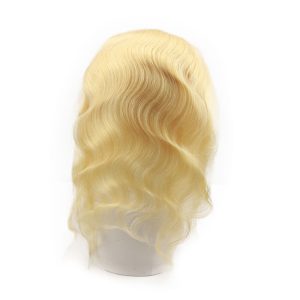 613 Blonde Lace Frontal Closure Brazilian Body Wave Hair 13x4 Closure Human Hair Bleached Knots With Natural Baby Hair - Image 5