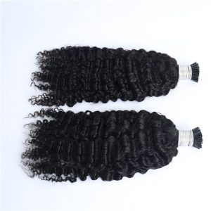 Virgin Natural Black 3C 4A Tight Kinky Curly Prebonded Hair 100G I Tip Curl Hair Extension Wholesale For Black Women - Image 5