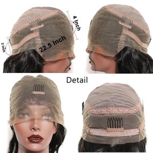 360 Lace Wig 180% 10A Brazilian Human Hair Wigs Deep Curly Free Part Wig with Baby Hair for Women - Image 6