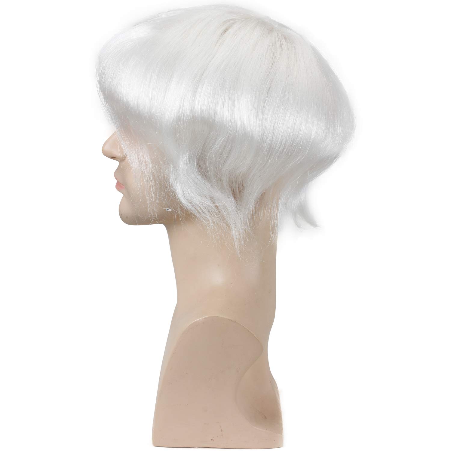 Pwigs Hairpiece Full French Lace Mens Toupee Bleached Knots Men Toupee Human Hair Wig Indian Remy Hair System Breathable 8x10 Toupee 18# Color - Image 31