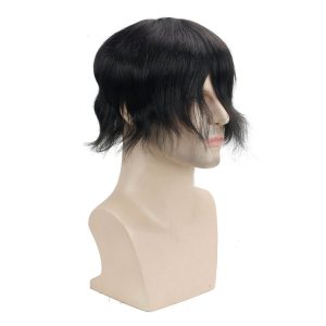 Hairpieces Replacement System For Men Swiss Lace Net With Half Pu Around Hair 100% European Remy Human Hair 10x8 - Image 8