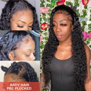 Water Wave HD Swiss Transparent 13x6 Lace Front Wig Human Hair Wigs For Black Women 28 30 Inch Wet And Wavy Loose Deep Wave Frontal Wig - Image 6