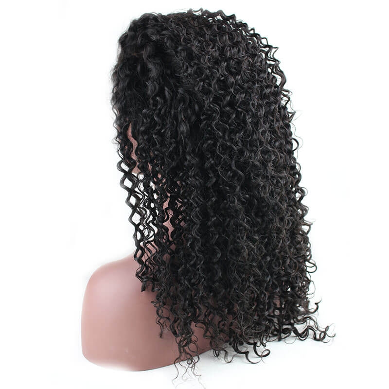 300% High Density Lace Front Human Hair Wig Deep Wave Unprocessed Brazilian Human Hair Lace Front Wig for Black Women Natural Color (20 inch) - Image 8