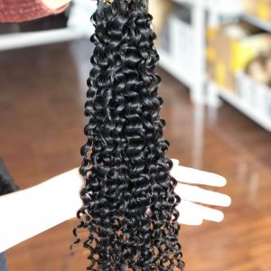 Curly Tape In Hair Extension Cuticle Aligned Raw Indian Human Hair Adhesive 100% Real Human Skin Weft Human Hair - Image 3