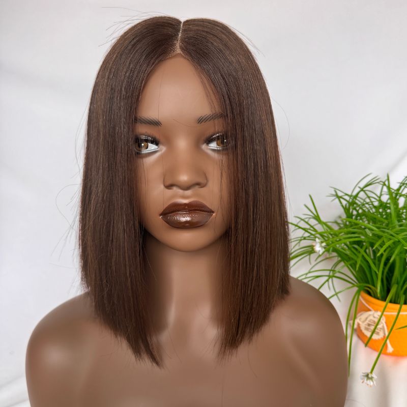 2x6 Lace Part Bob Wigs 12A Cambodian Bob Human Hair Wigs 200% Density Straight Short Bob Wigs 33# Rich Copper Red - Image 11