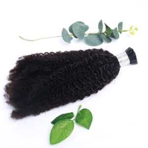 1Gram Brazilian Remy Hair Extensions Bulk U Tip Afro Kinky Curly I Tip Human Hair - Image 5